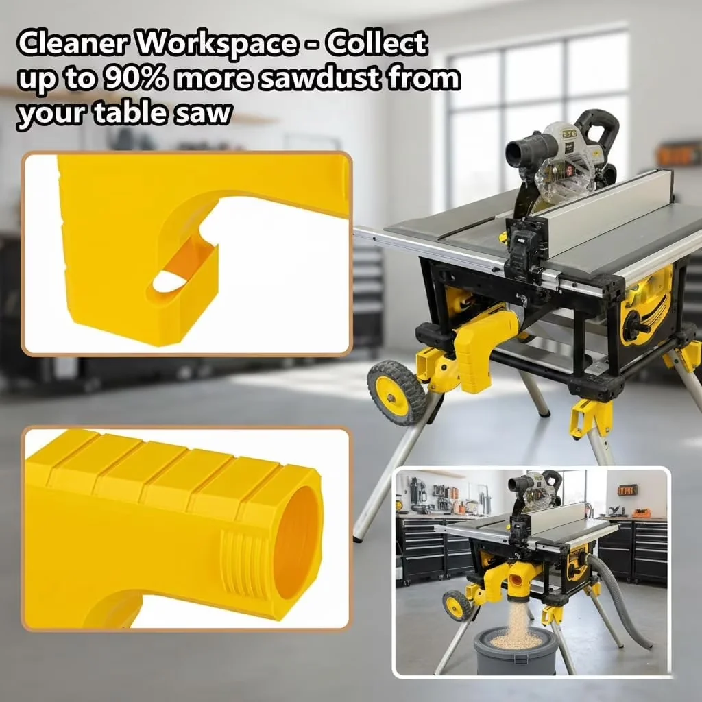 Modern Power Saw with Easy Installation, Dust Extraction Adapter - DW745 Model 65EB3D