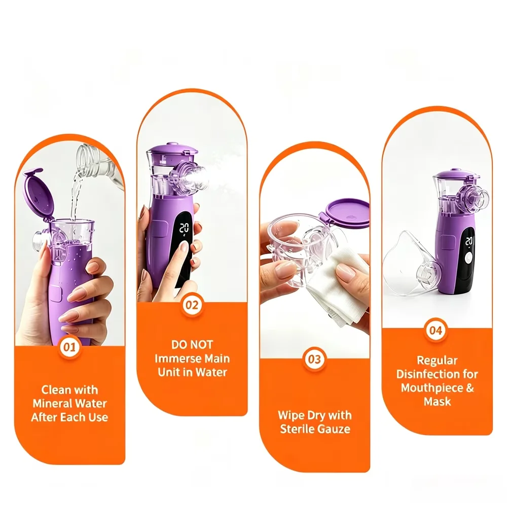 Quality Humidifier with Variable Speed - Purple Handheld for Everyday Use Model 9AA75E