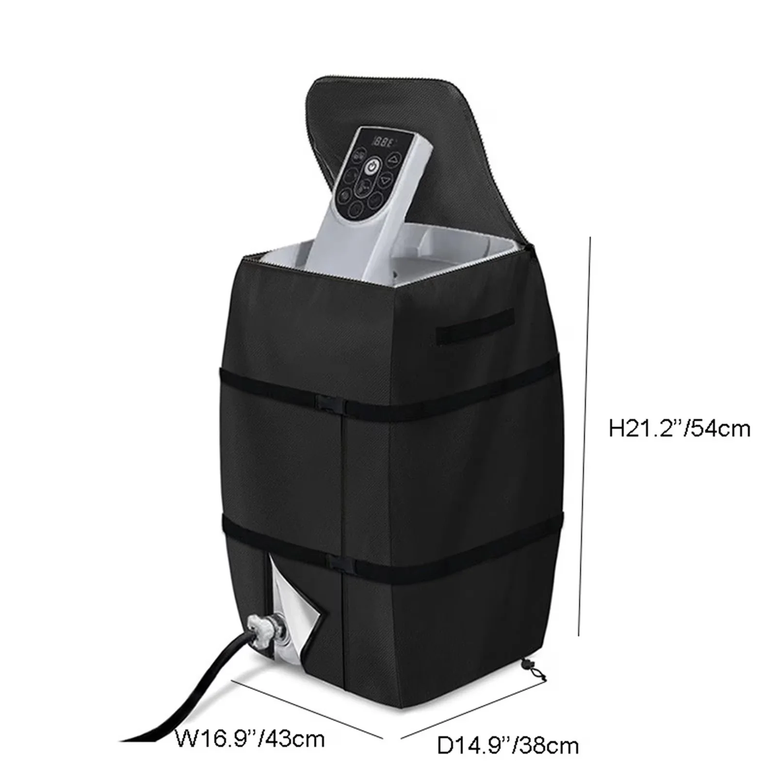 Quality Hot Tub - Black 600D Polyester Canvas Heater - Modern Design Model 5C1193