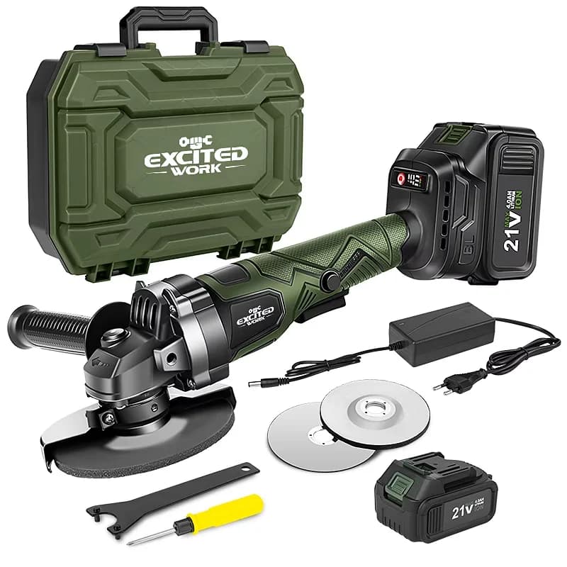 Sleek Woodworking with Battery, 21V, Fast Charge - Green - Sleek Profile Model 205F71