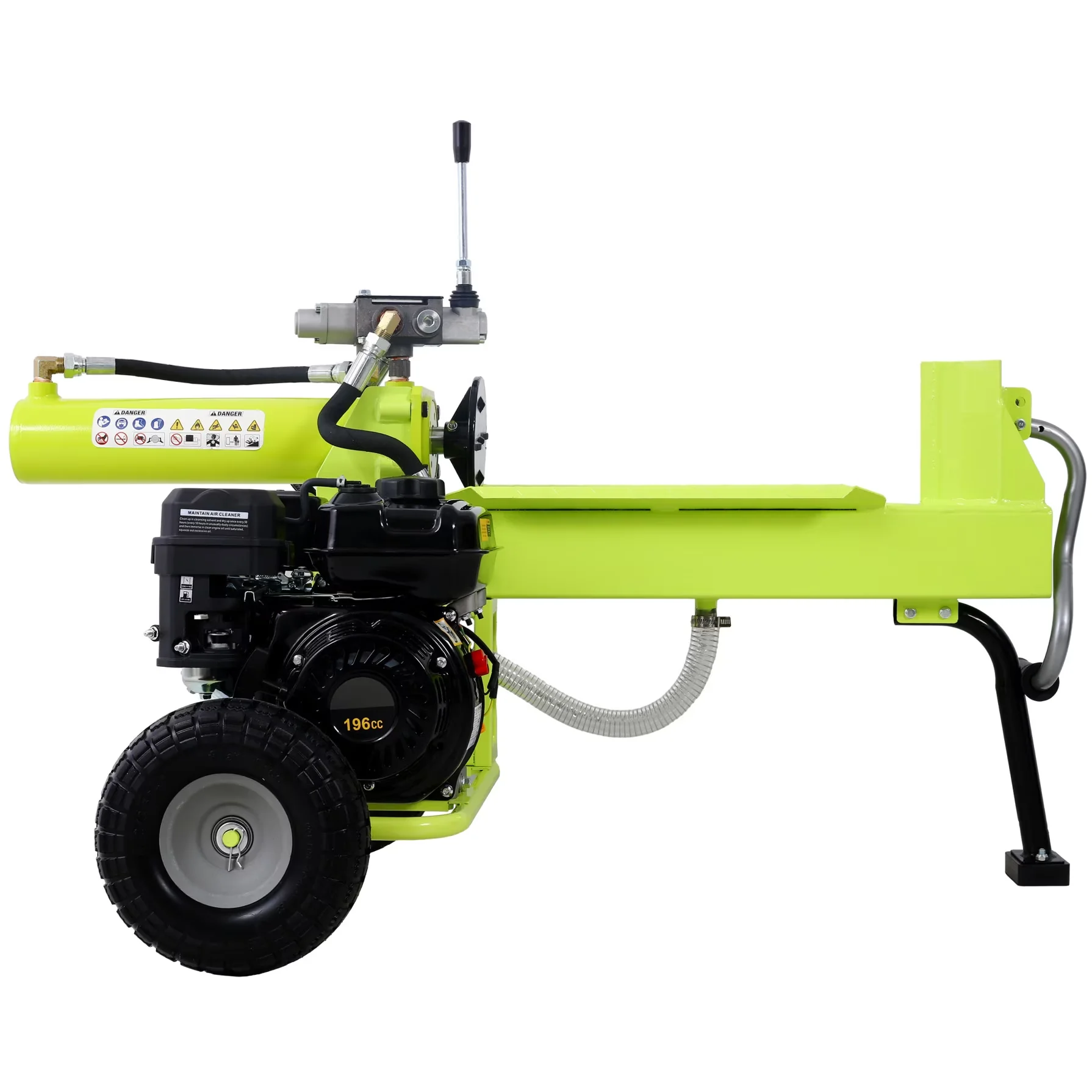 Logsplitter Reliable with Wheeled, 7HP Gas Engine and Auto Return Ram - Green Model 2998E8