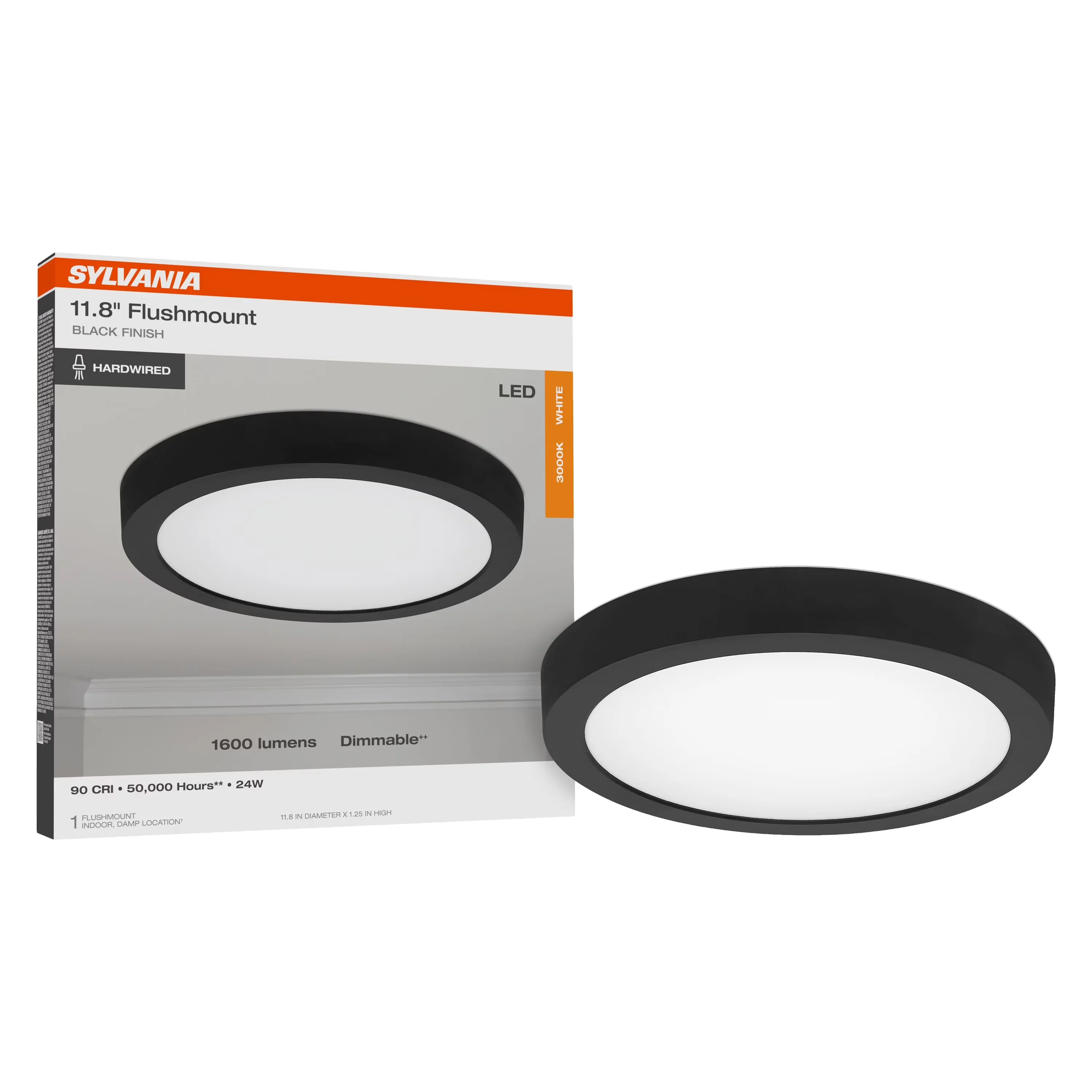 Reliable Ceiling Lights Fixture with LED, Modern - Black Plastic for Living Room Model 15110C