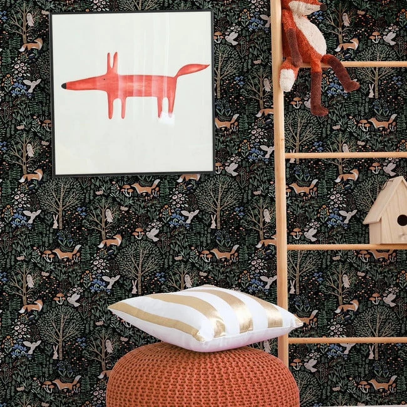 Innovative Wallpaper with Removable - Vinyl Brown 17 in - Sleek Profile Model 07D44F