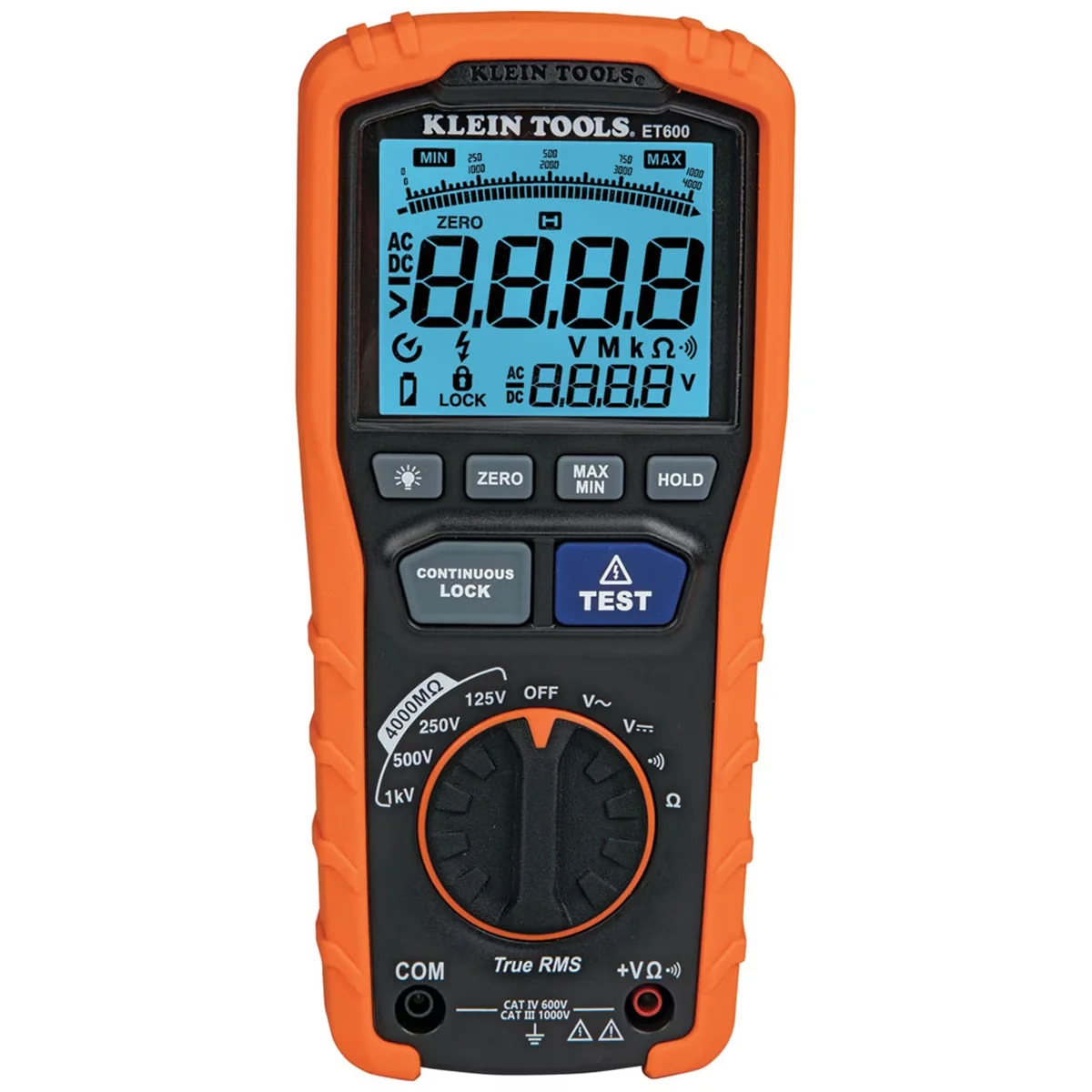 Durable Pro Tool with Battery, Automatic, Insulation Resistance Tester - Black Model FFF387