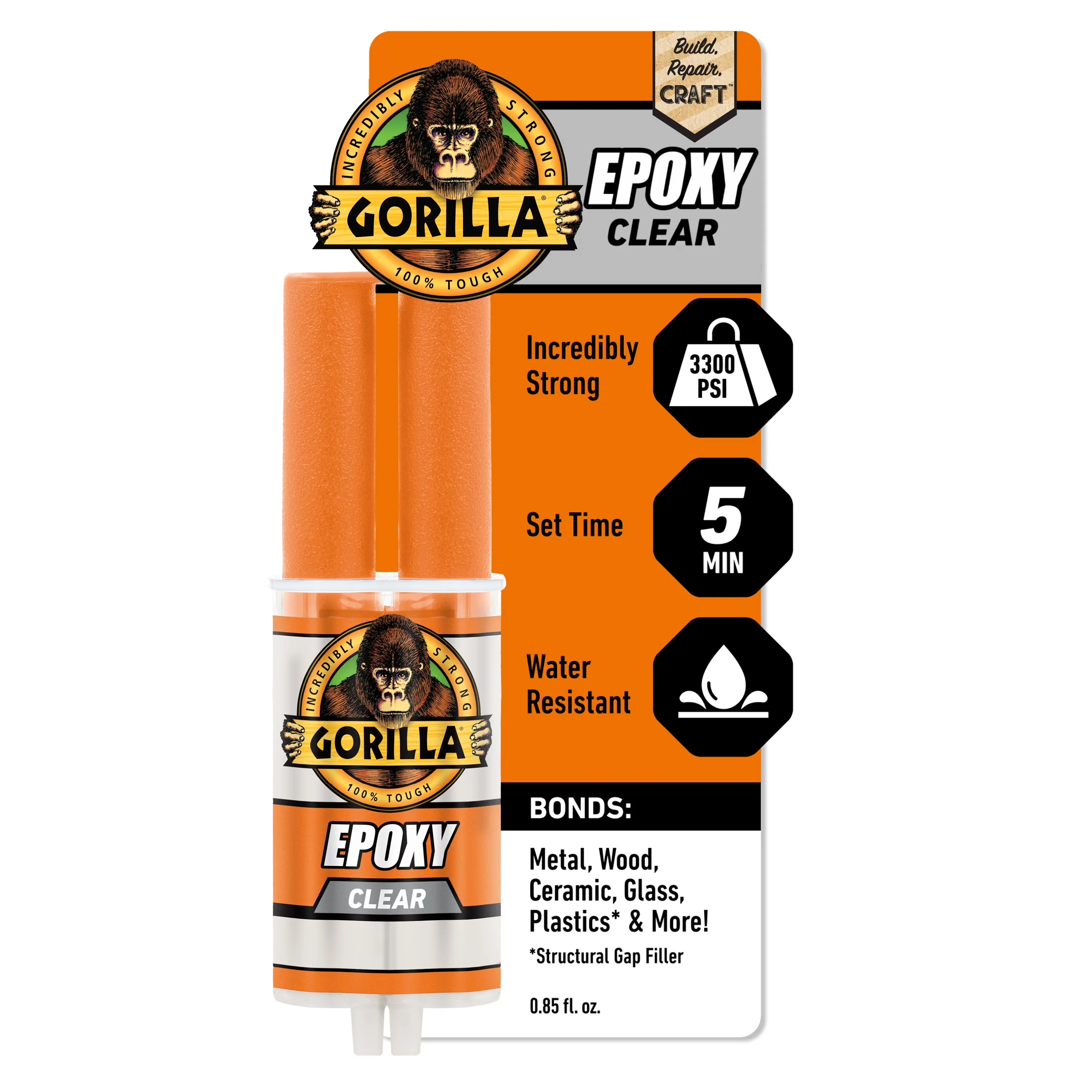 Versatile Adhesives Glues In Paint Supplies Tool with Durable, Glue Clear Epoxy Syringe - Clear Model E08CD5