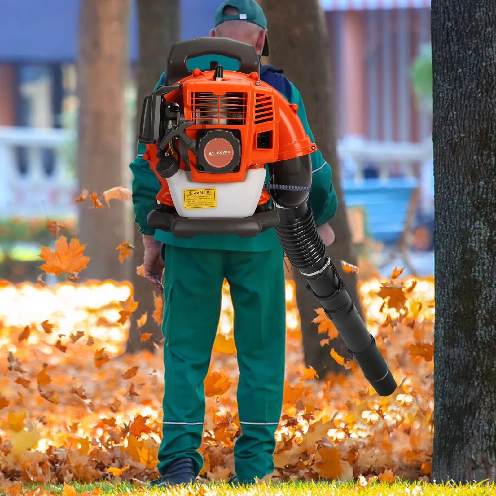 Quality Leaf Blower with Backpack, Gas Blowers, 52CC - Easy to Use Model F2320B