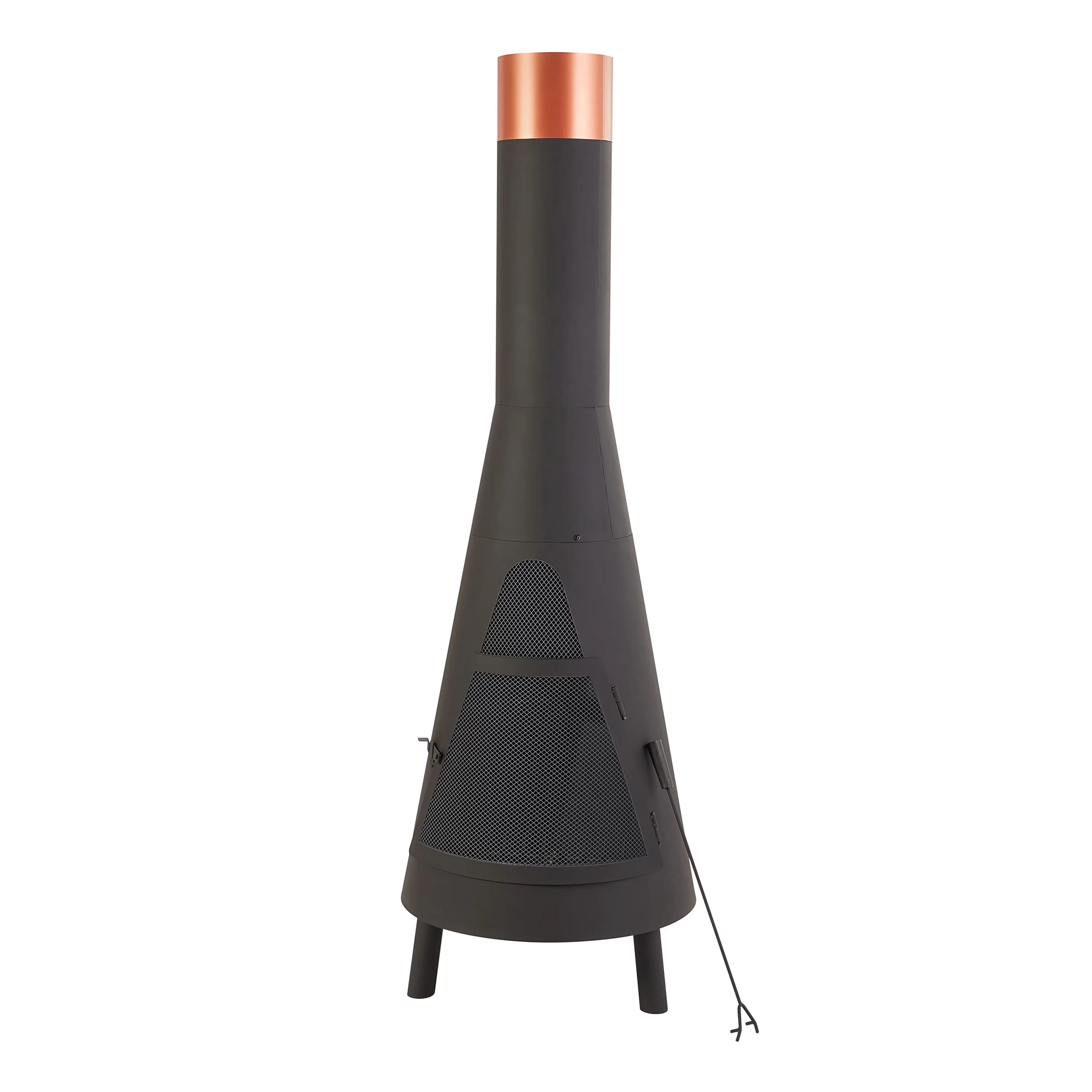 Innovative Outdoor Heating with Material: Steel - Steel Bronze Tall for Home and Office Model 7CD7FD