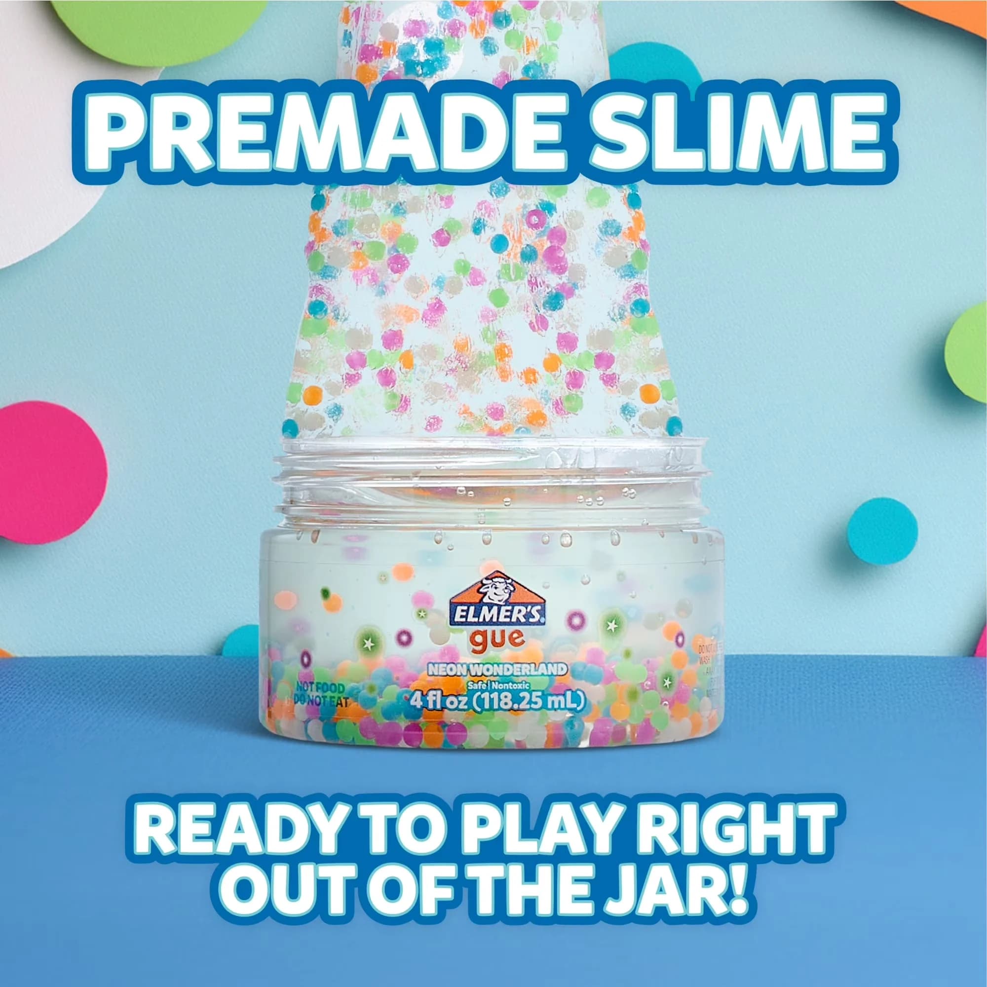 Reliable Adhesives Glues In Paint Supplies Tool with Clear Slime, All play, no work—no mixing required! - Nontoxic Slime Composition Model 46EE1B