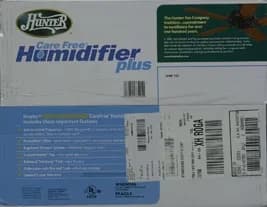 Innovative Humidifier with Automatic Shut-Off, Also available at Wal-Mart stores, Low maintenance design - Model D9F750