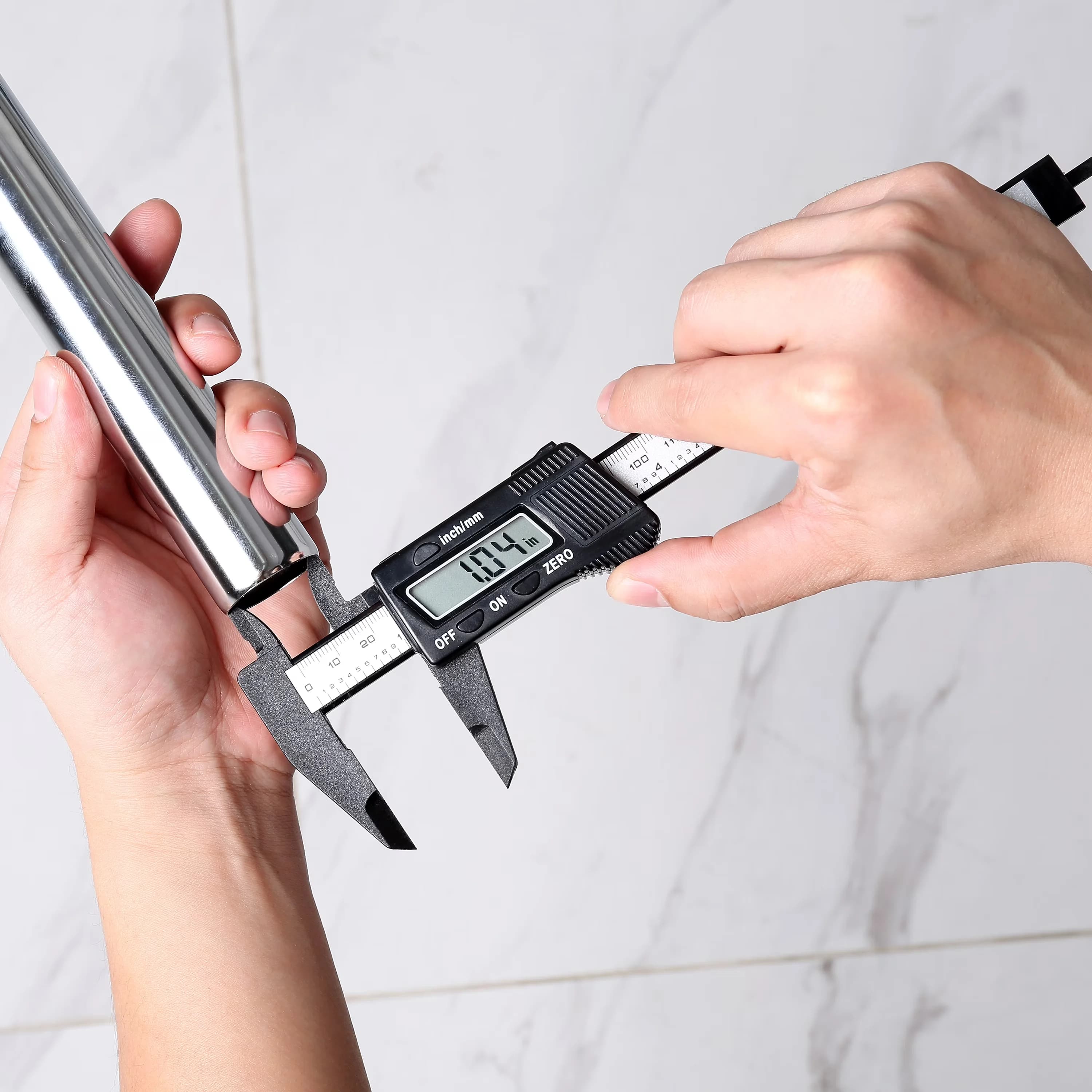 Professional Measuring Layout with Battery, Accurate Measurement - Abs Black|Silver Model A703EF