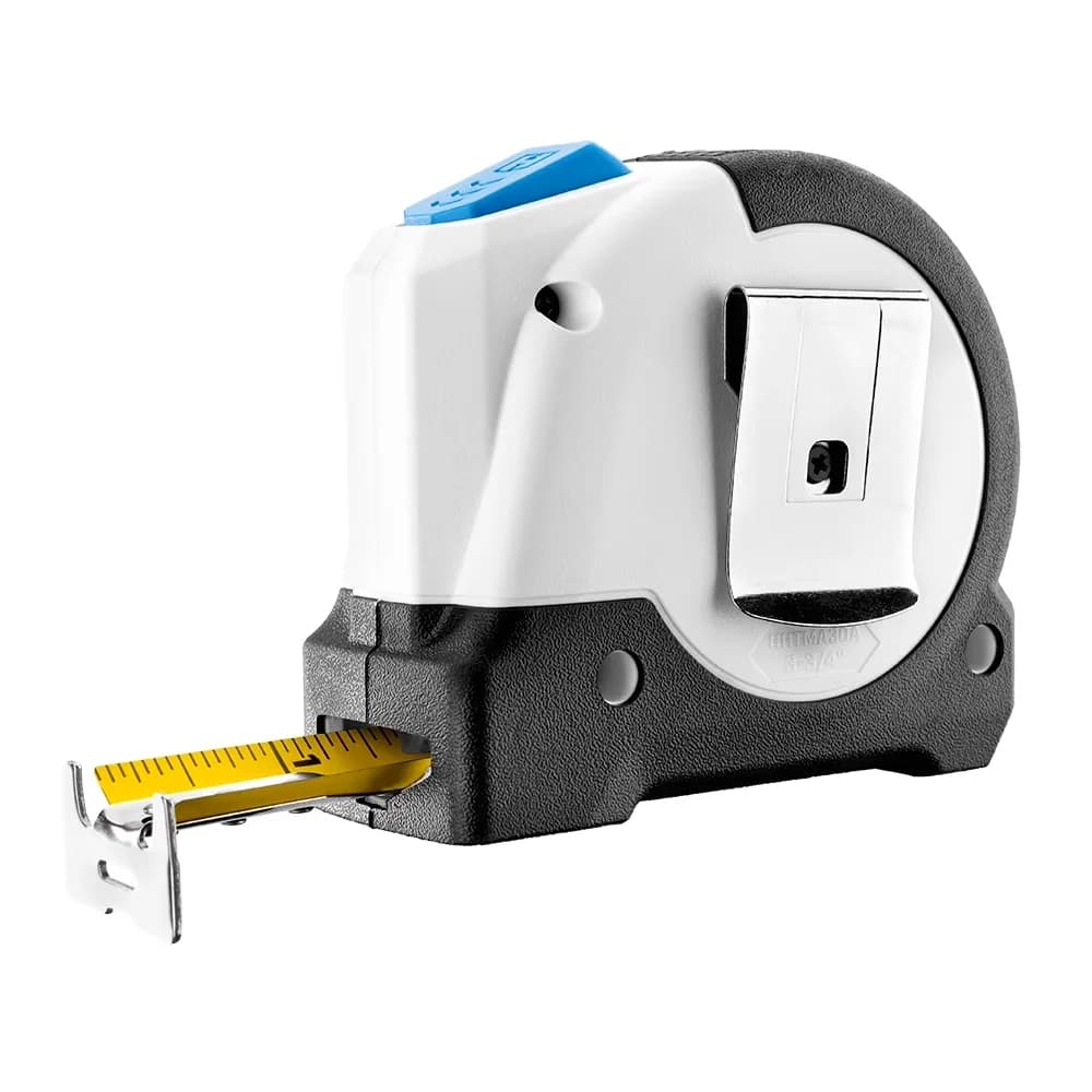 Modern Measuring Layout with Includes: (1) 30' Auto-Lock Tape Measure, 30-Foot Auto-Lock Tape Measure - White Plastic Model F17455