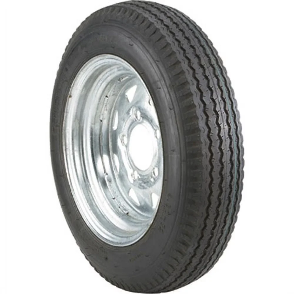 Essential Trailer Tire with Rim Style: Spoke, Rim Finish: Galvanized, 30850 530x12(c)t&w 5 Hole Galv - Model AA590E
