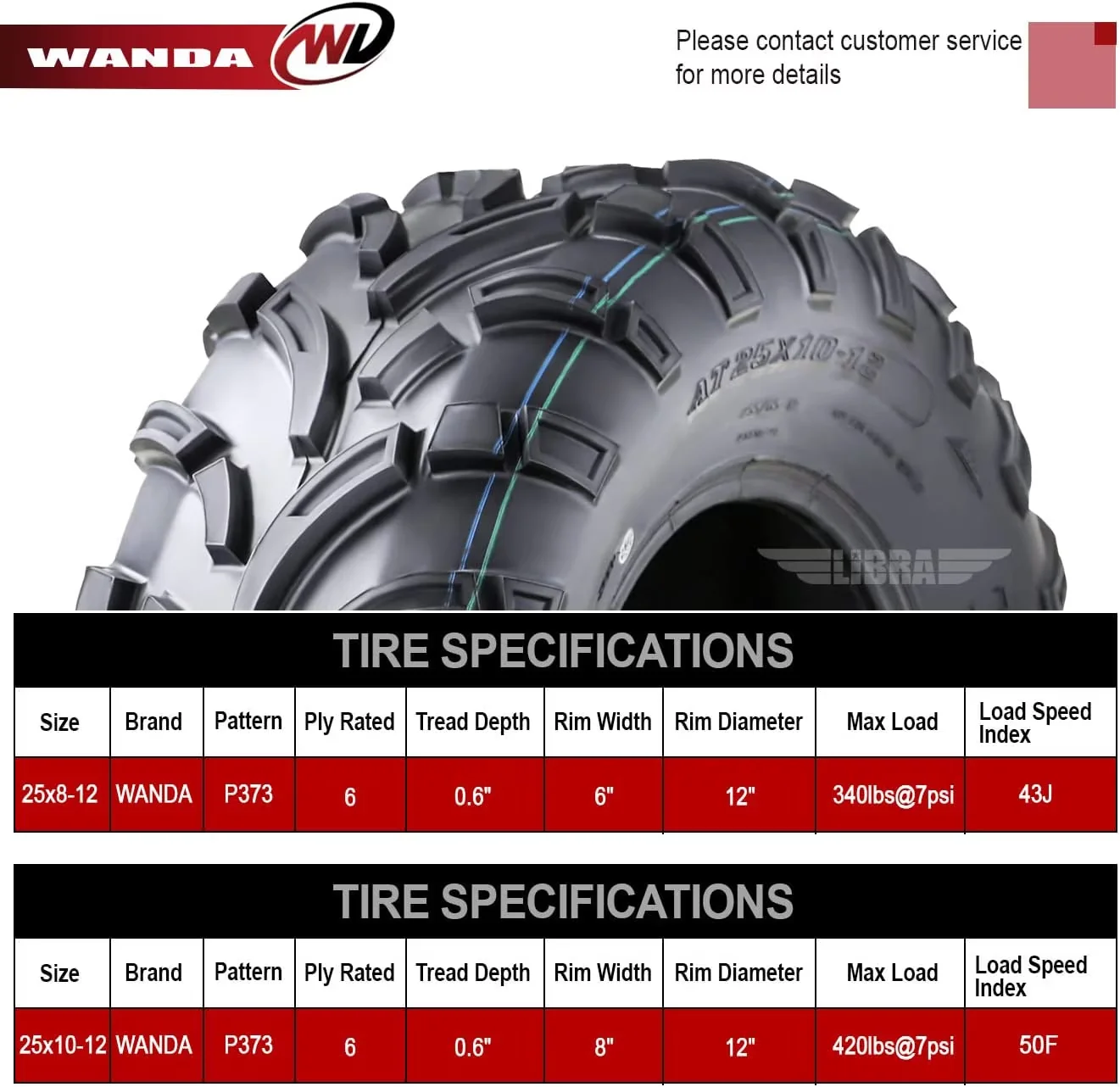 Innovative Atv Tire with Smooth, Puncture Resistant, Set 4 - 6PR - Premium Collection Model 0F73B3