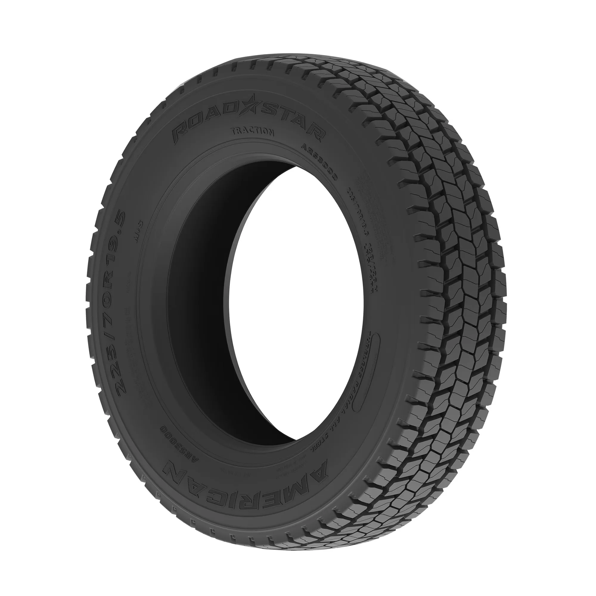 Truck Tire Efficient with Fits Multiple Makes And Models, Sidewall style: Black Sidewall - Model 87F49B
