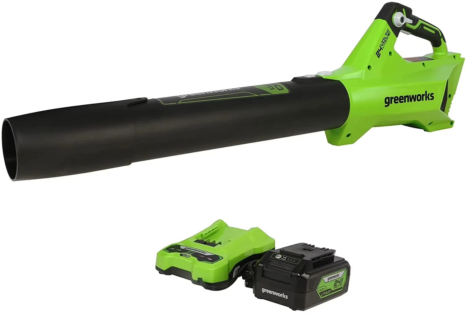 Quality Leaf Blower with Battery, 110 MPH max air speed, Runtime up to 30 minutes on low - Model 885A07
