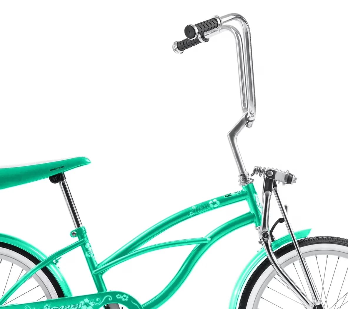 Essential Cruiser Bike with Adjustable Seat Height, Mint Green - Green Model 037F8E