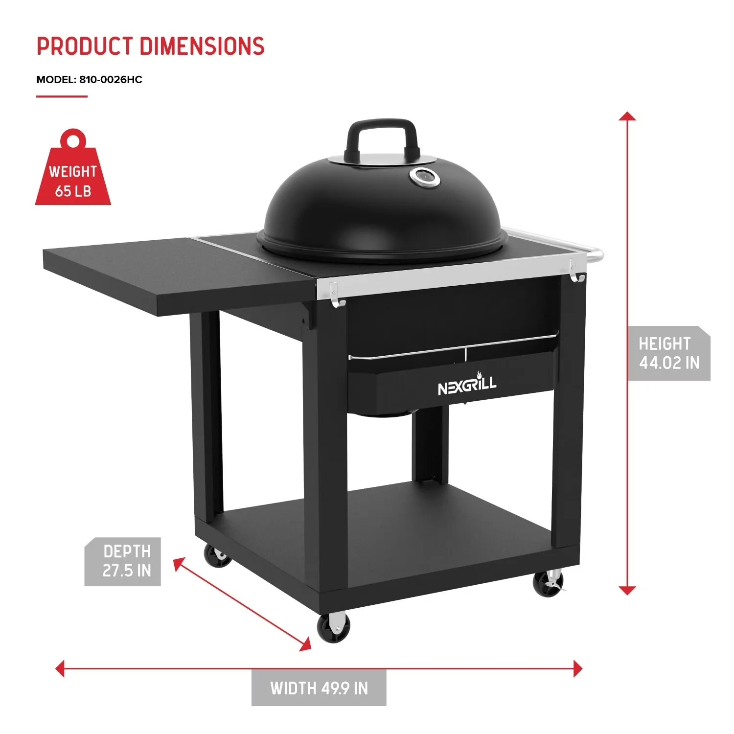 Quality Charcoal Grill with Removable Ash Catcher, Portable - Black Iron, Porcelain for Camping Model CFA1DE