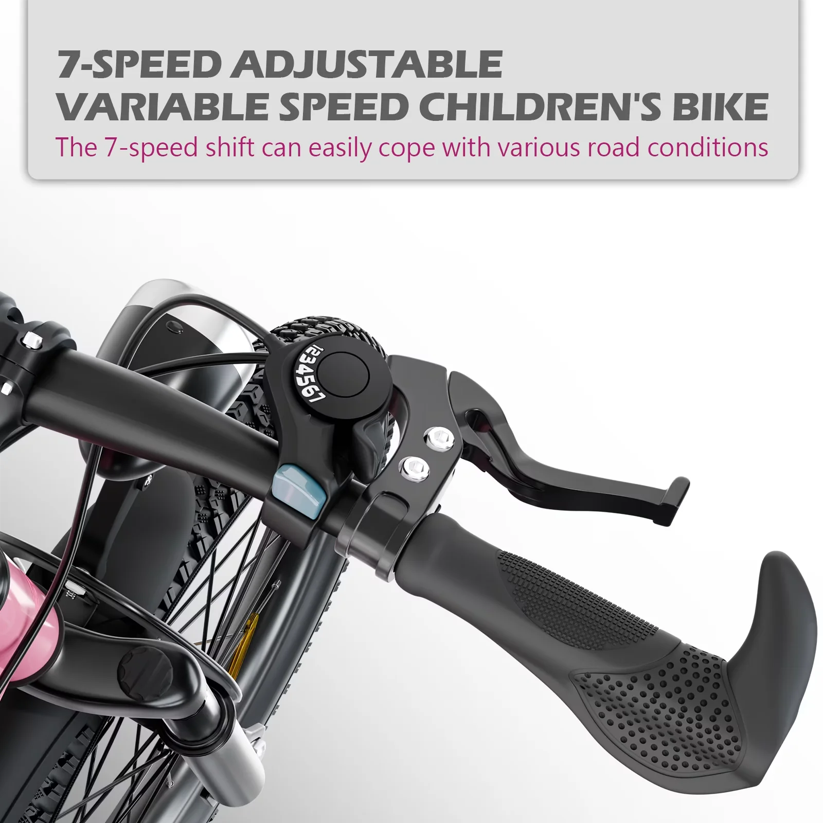 Cruiser Bike Reliable with LED, Lightweight, 20 Inch Mountain Gift - Pink-20 Inch Model C94E17