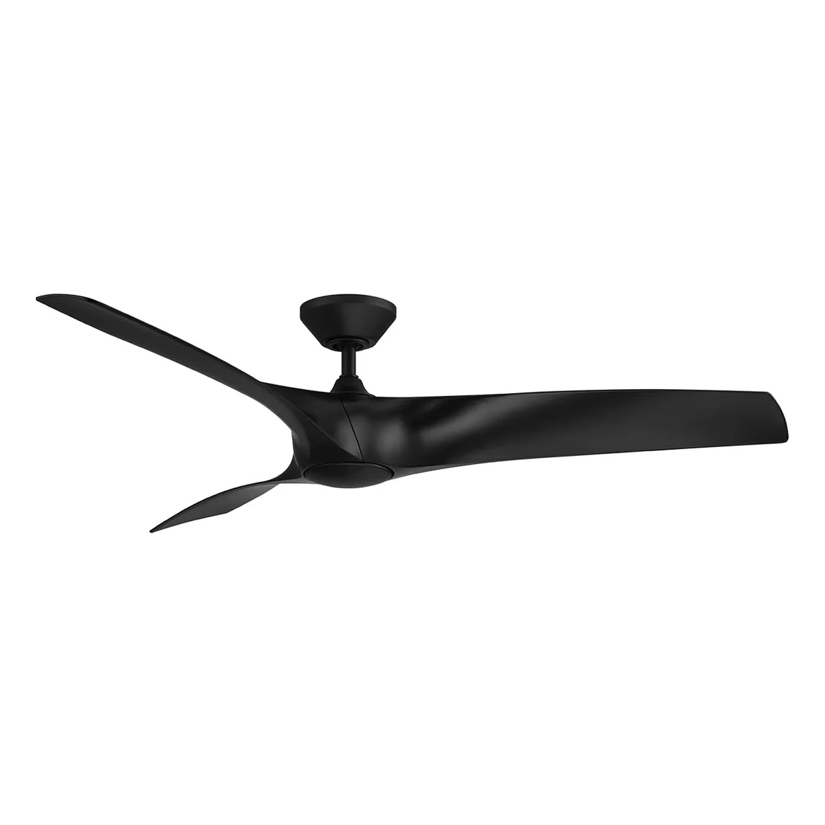 Ceiling Fan Innovative with LED, Smart Technology Capable, Energy Efficient - Glass Black Model 773DB2