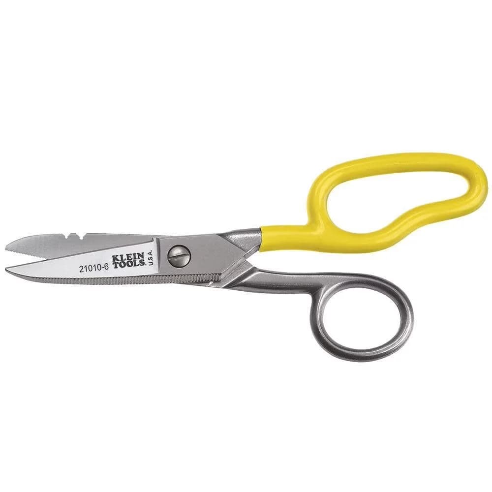 Essential Pro Tool with Free-Fall Snip Stainless Steel, Cuts cordage, cable and wire, Made in USA - Yellow Steel Model A6583F