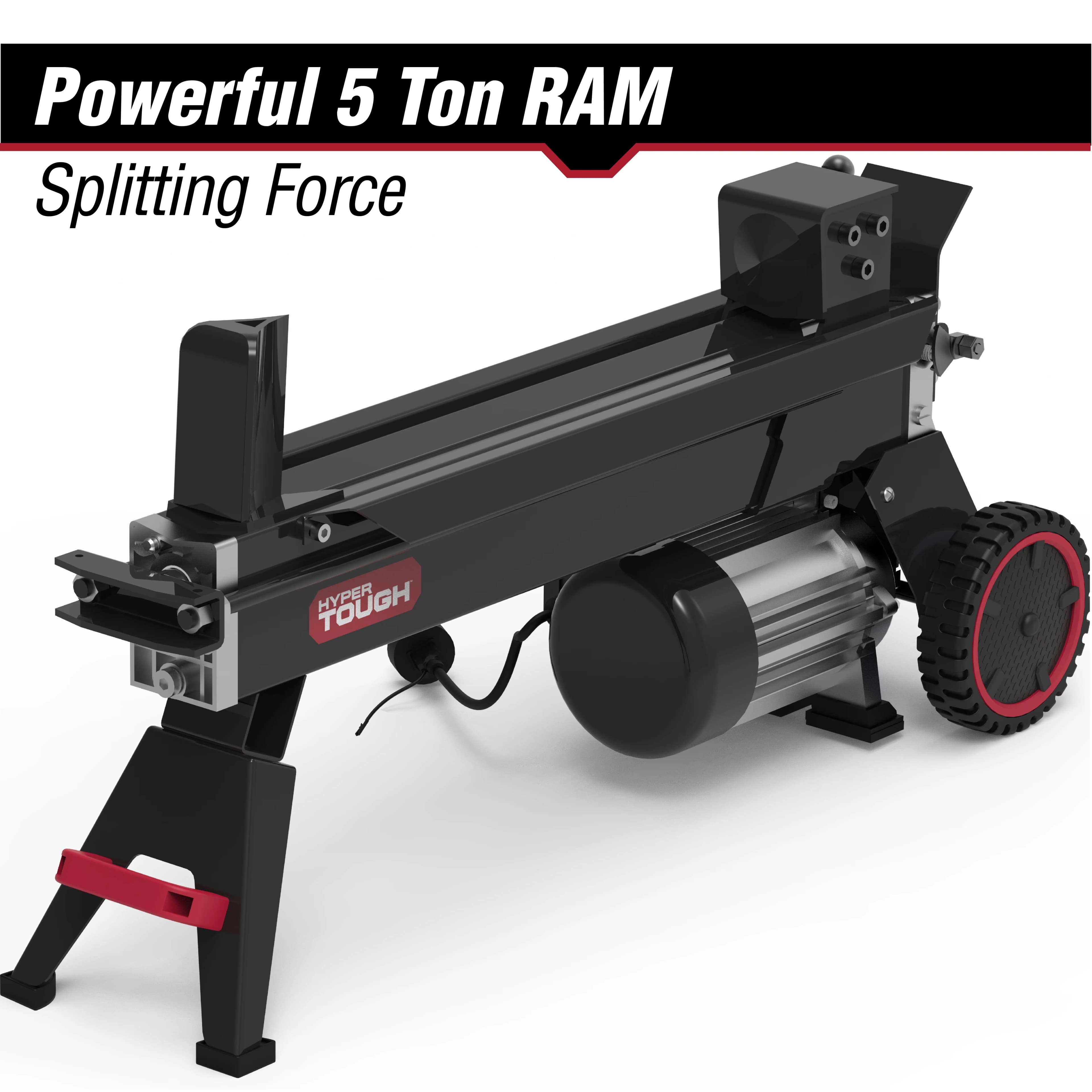 Quality Logsplitter with Wheeled, 5 Ton Log Splitter, Horizontal Use - 15 Model 12C146