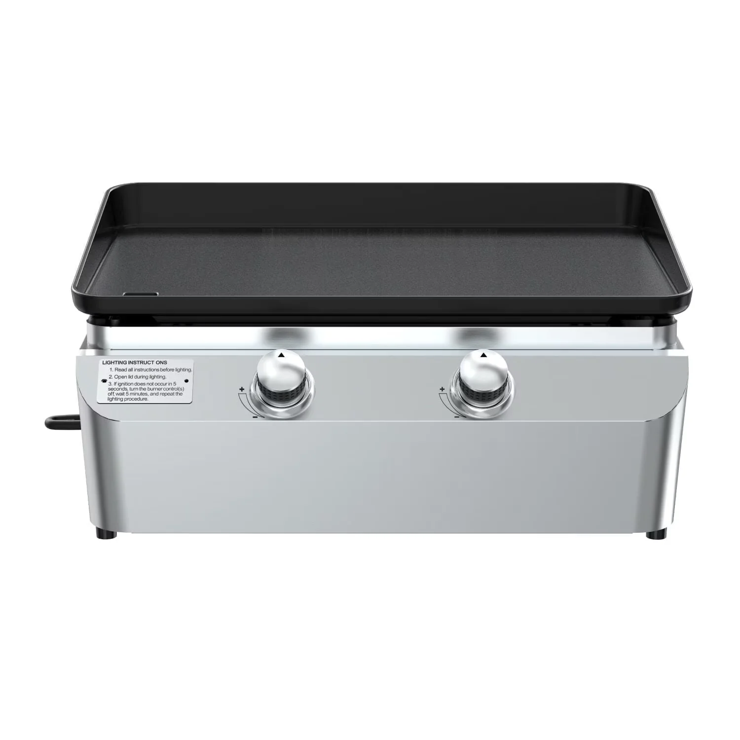 Efficient Gas Grill with Portable, Small Portable Propane Griddle - Cast Iron for Outdoor, Camping Model ECBBFF