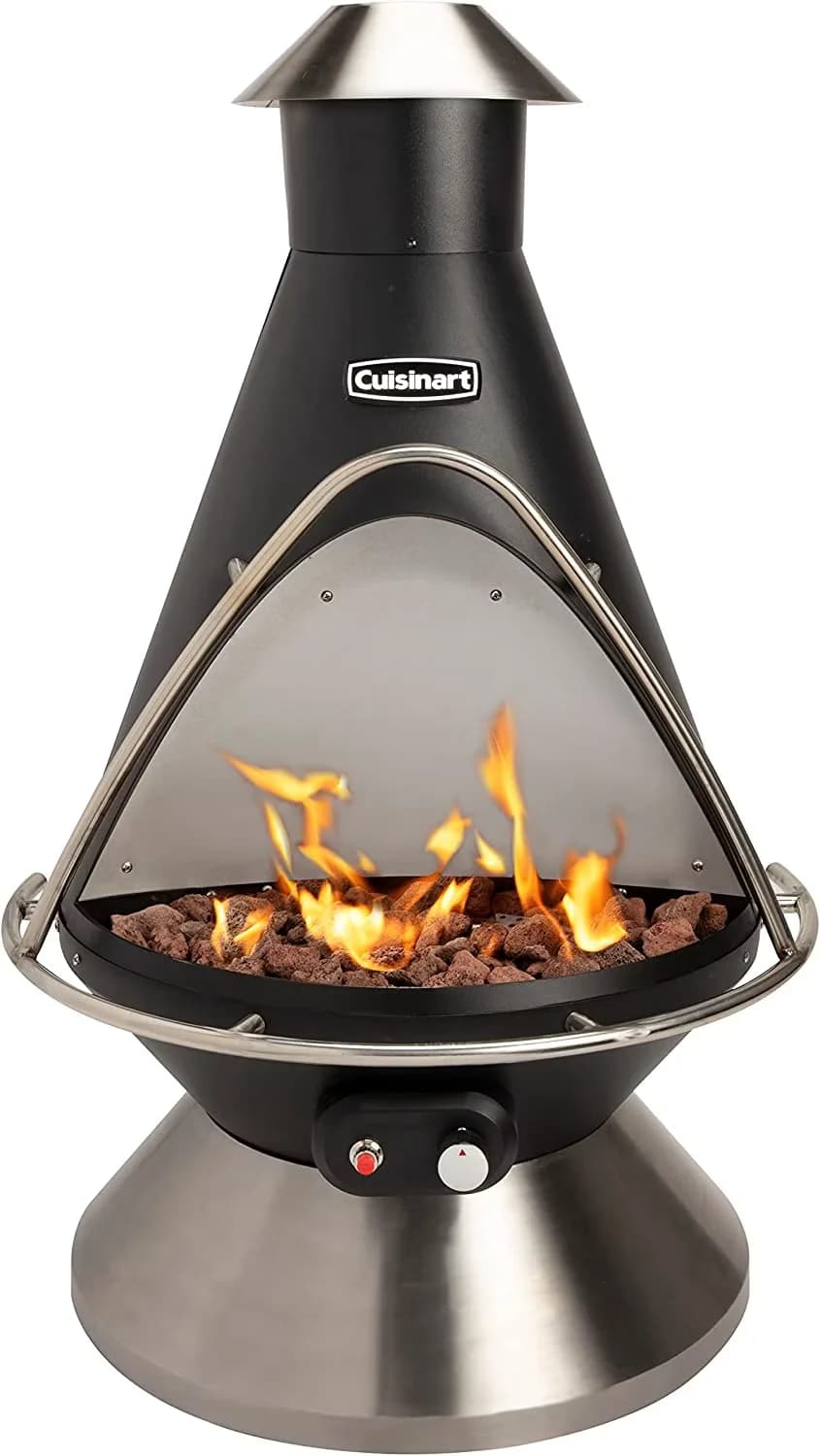 Premium Outdoor Heating with 40000 BTU, Adjustable Flame - Multicolor Steel/ Stainless Steel, Steel Model F16854