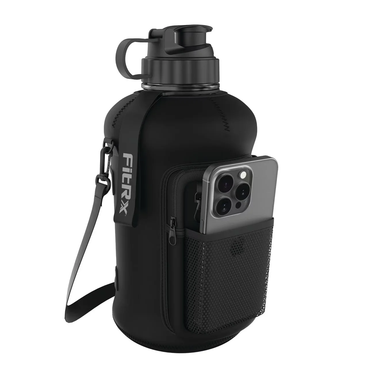 Classic Water Filtration with Voyager Bottle, Half Gallon Jug - Black Plastic; Neoprene Model 094DAA