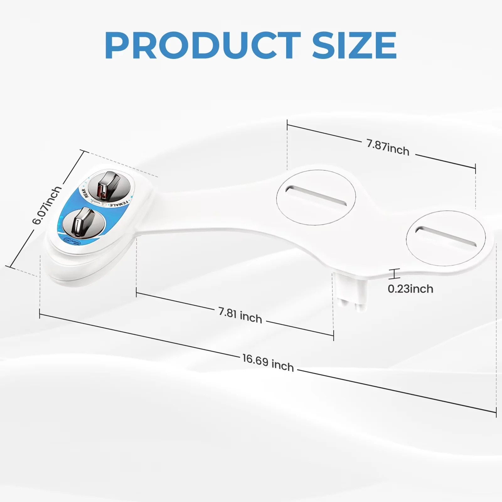 Plumbing Reliable with Easy To Install, Adjustable Flow Rate, Bidet Attachment - Abs White Model 93A505