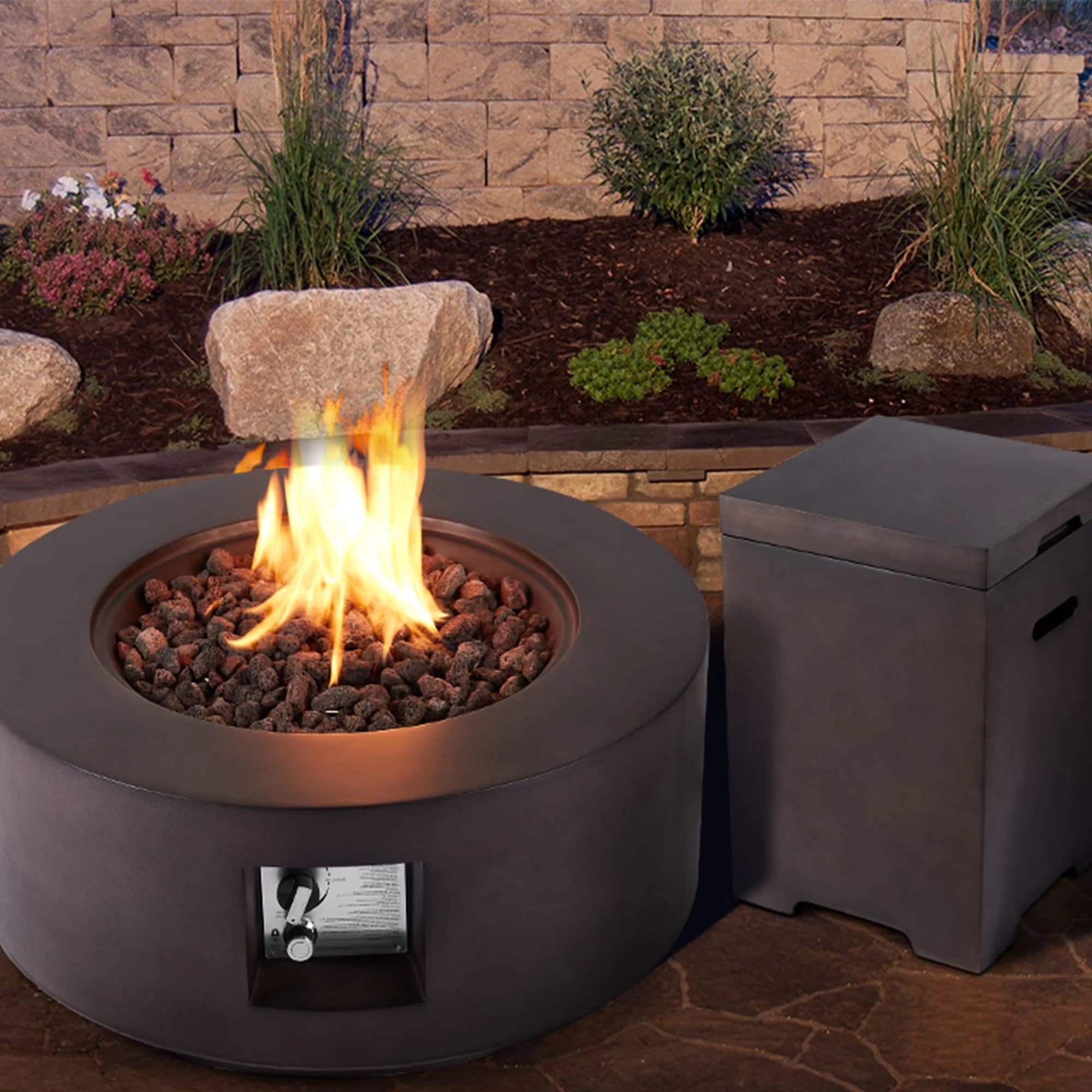 Innovative Outdoor Heating with 50000 BTU, Brown - Stainless Steel Brown Model B9ABD3