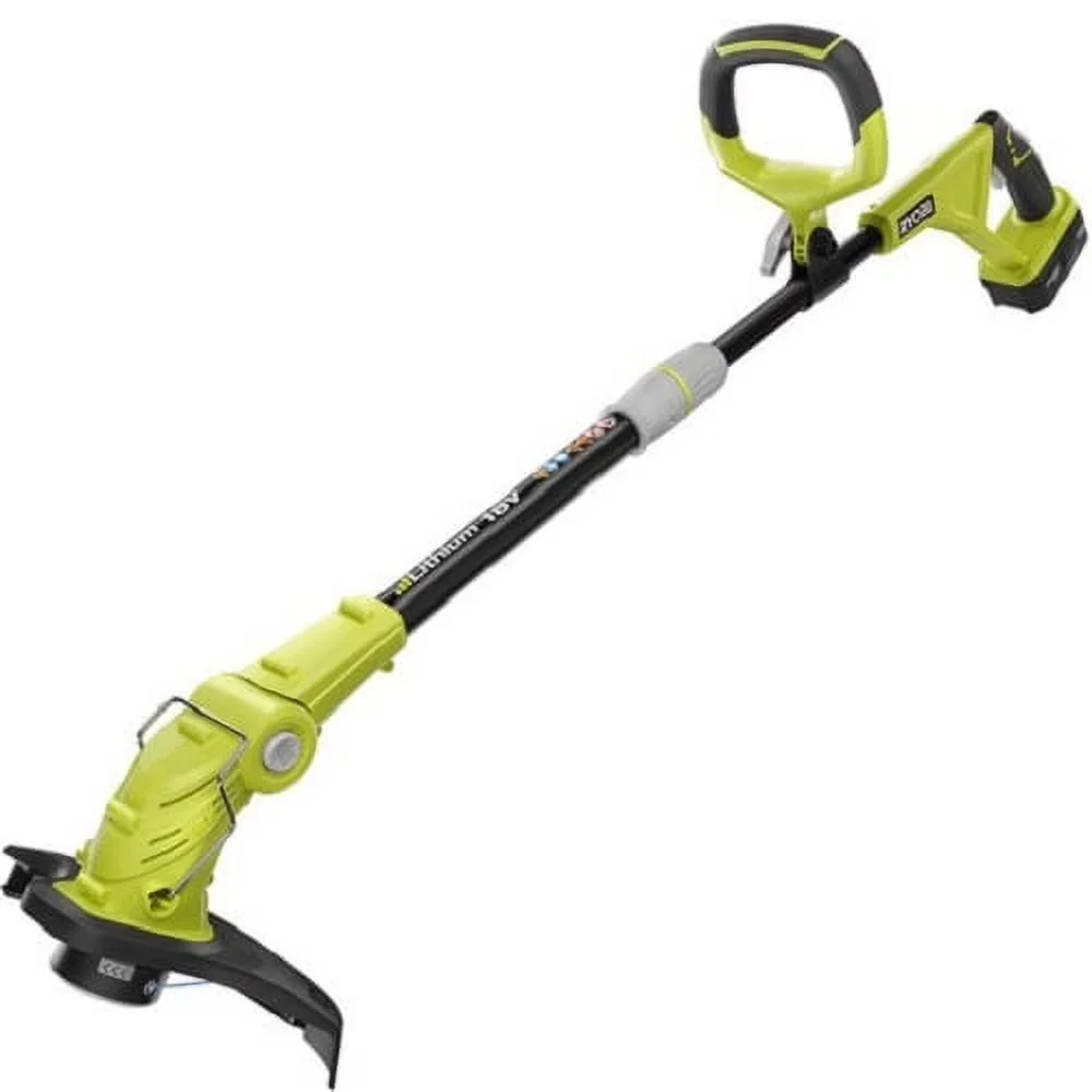 String Trimmer Innovative with Battery, 18V, Shaft rotates for easy edging - Model 82F607