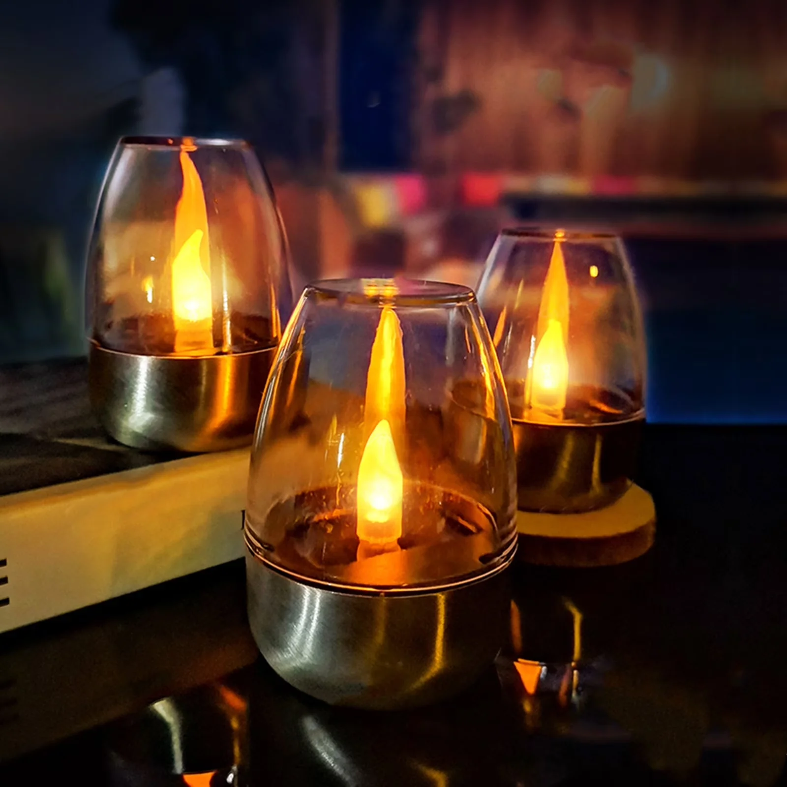 Compact Novelty Light with LED, Solar, Waterproof - Multicolor - Traditional Style Model 4626B3
