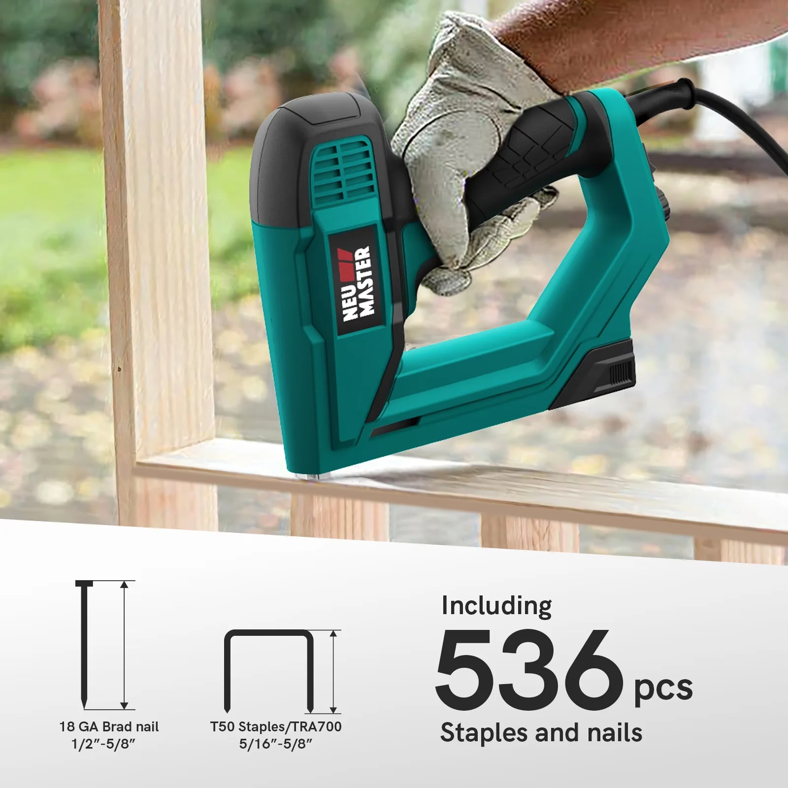 Air Tools Compressor Innovative with Lightweight, Electric Nail Gun/Staple Gun, Brad Nailer - Model 8E6060
