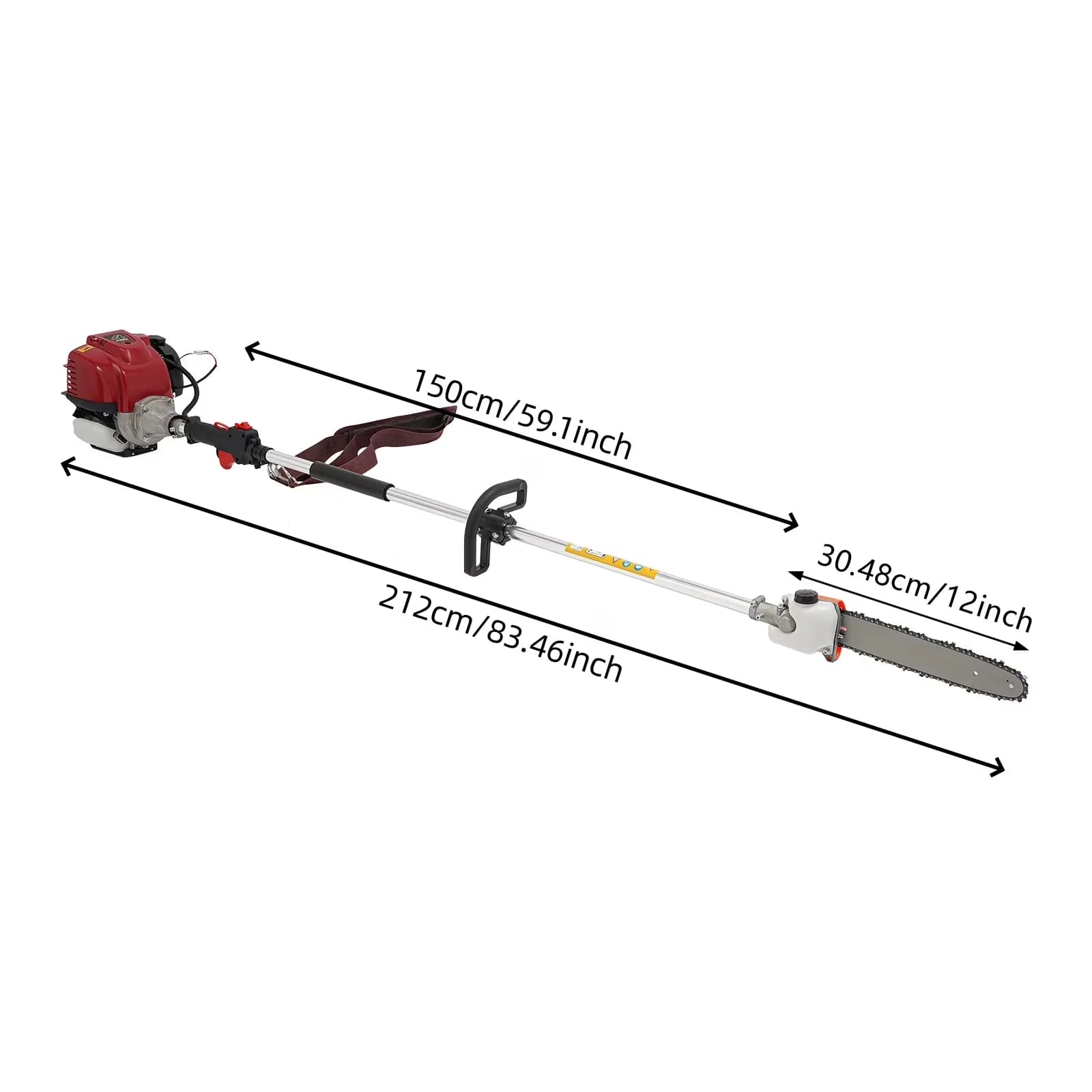 Classic Pole Saw with Made to Last, Thoughtful Design - Orange And Red Model BDDC74