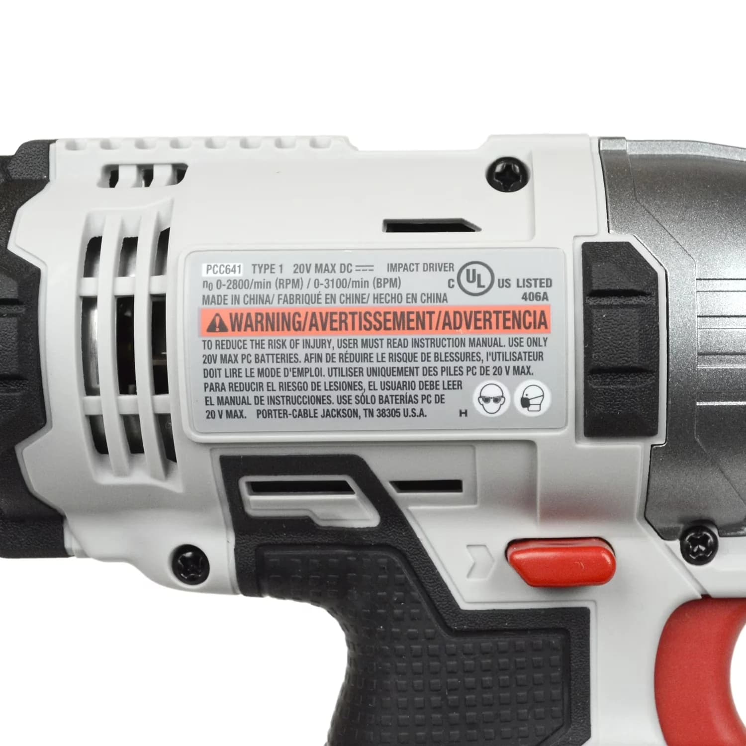 Quality Drills Driver with Battery, 20V, Variable Speed - White PCC641 Model 5CC4A7