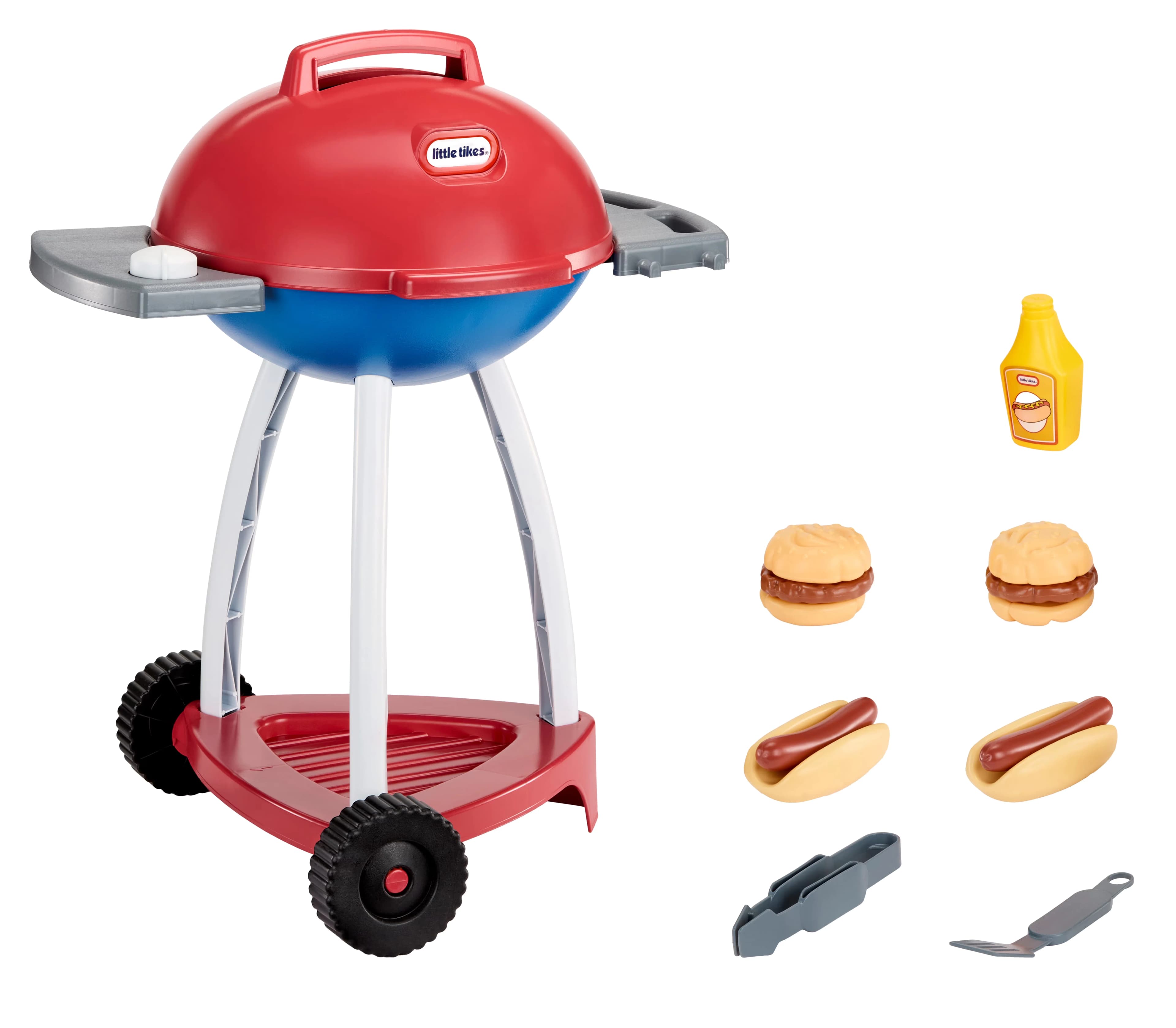 Classic Combo Grill with 14 Accessories, Sizzle & Serve, Red - Plastic, Resin Blue Model 99B32F