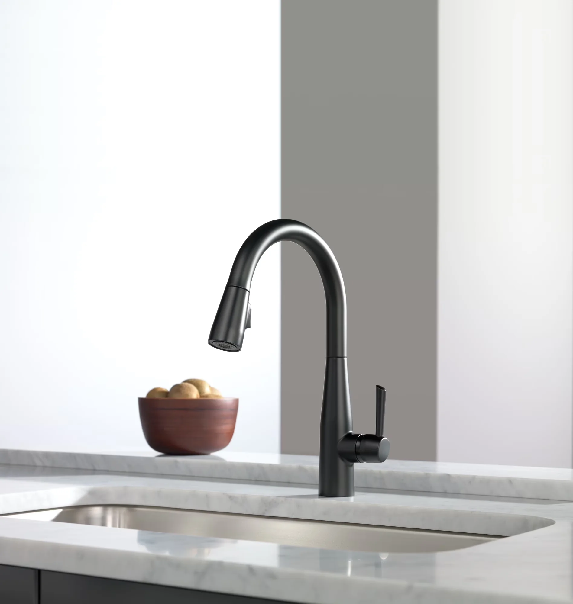 Premium Kitchen Renovation with 1 or 3-hole 8" installation, ADA Compliant - Metal Model B3F0B7