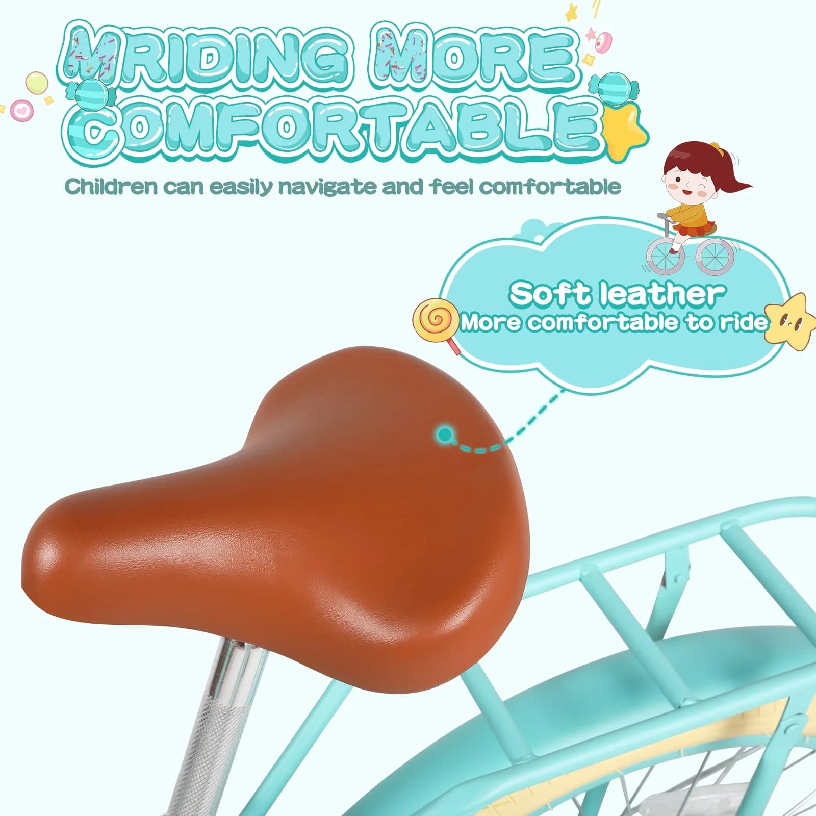 Cruiser Bike Versatile with Adjustable Seat, Adjustable Handlebar Height - Green Model 99751E