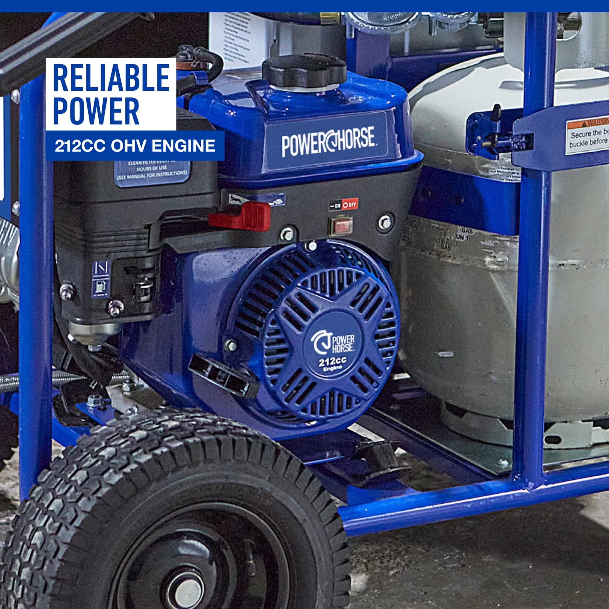 Quality Pressure Washer with Quick Connect Tips, 2.6 GPM, Gas Hot Water - Model F0C98F