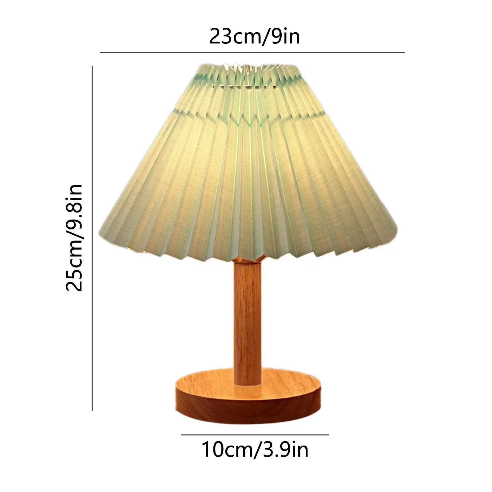 Essential Table Lamp with LED, Dimmable - Multicolor Wood for Living Room, Bedroom Model 3EAB4A