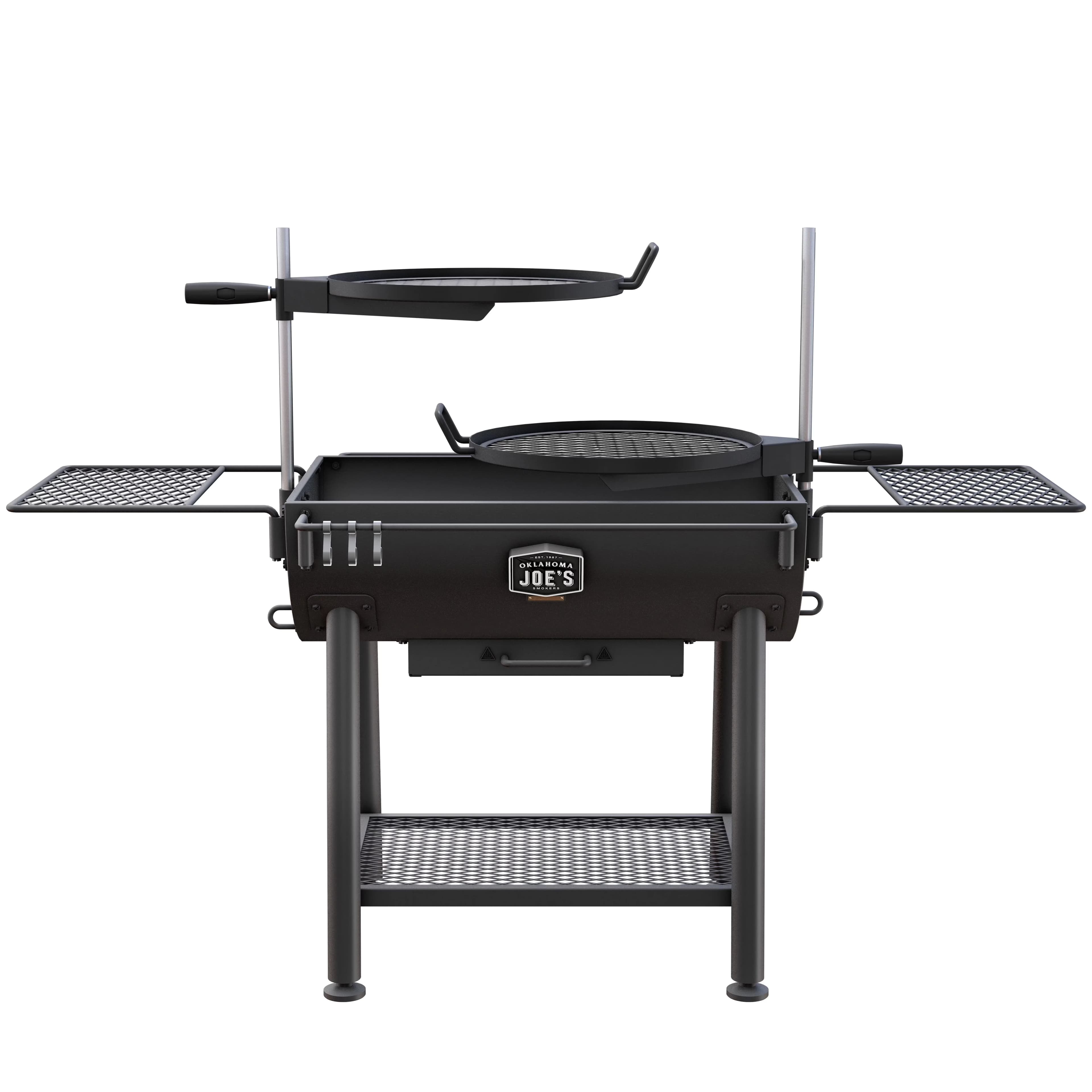 Efficient Charcoal Grill with Adjustable Charcoal Tray, Charcoal Basket, Adjustable Air Vents - Heavy Duty Steel Model 974D04