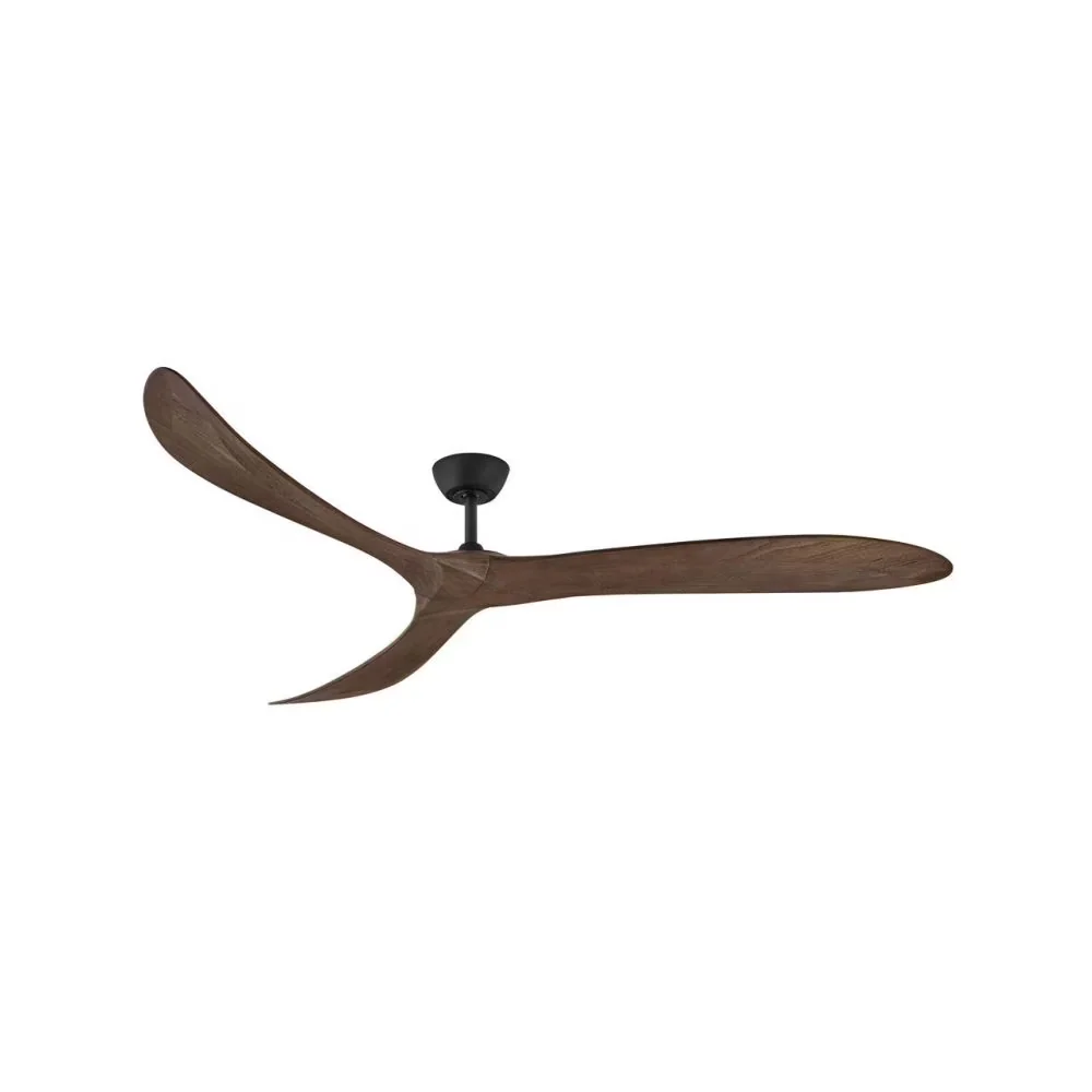 Ceiling Fan Professional with Remote Controlled, Contemporary, Color: Black - Black No Shade Model 047BF9