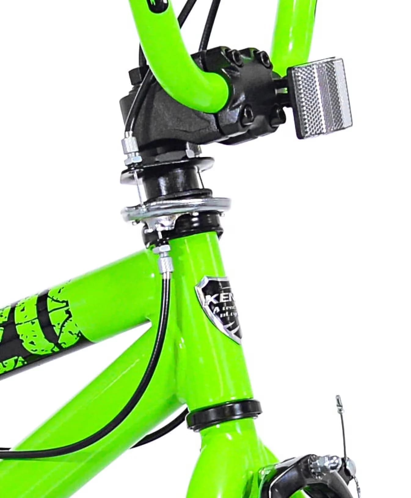 Compact Kids Bike with Adjustable Handlebar Height, Adjustable Seat Height, Fits Riders 4'2" - Green Model 0058BE
