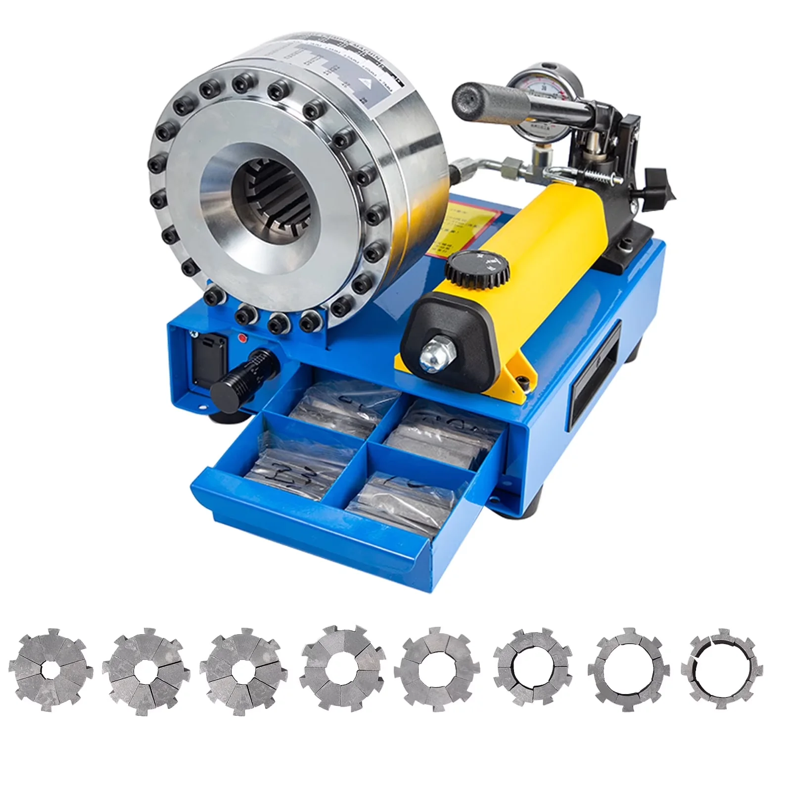 Woodworking Innovative with Easy To Operate, diameters 0.24""- 1""(8 Sets of Dies) - Blue 13.4" x 16.6" x 11" Model C7B9EC