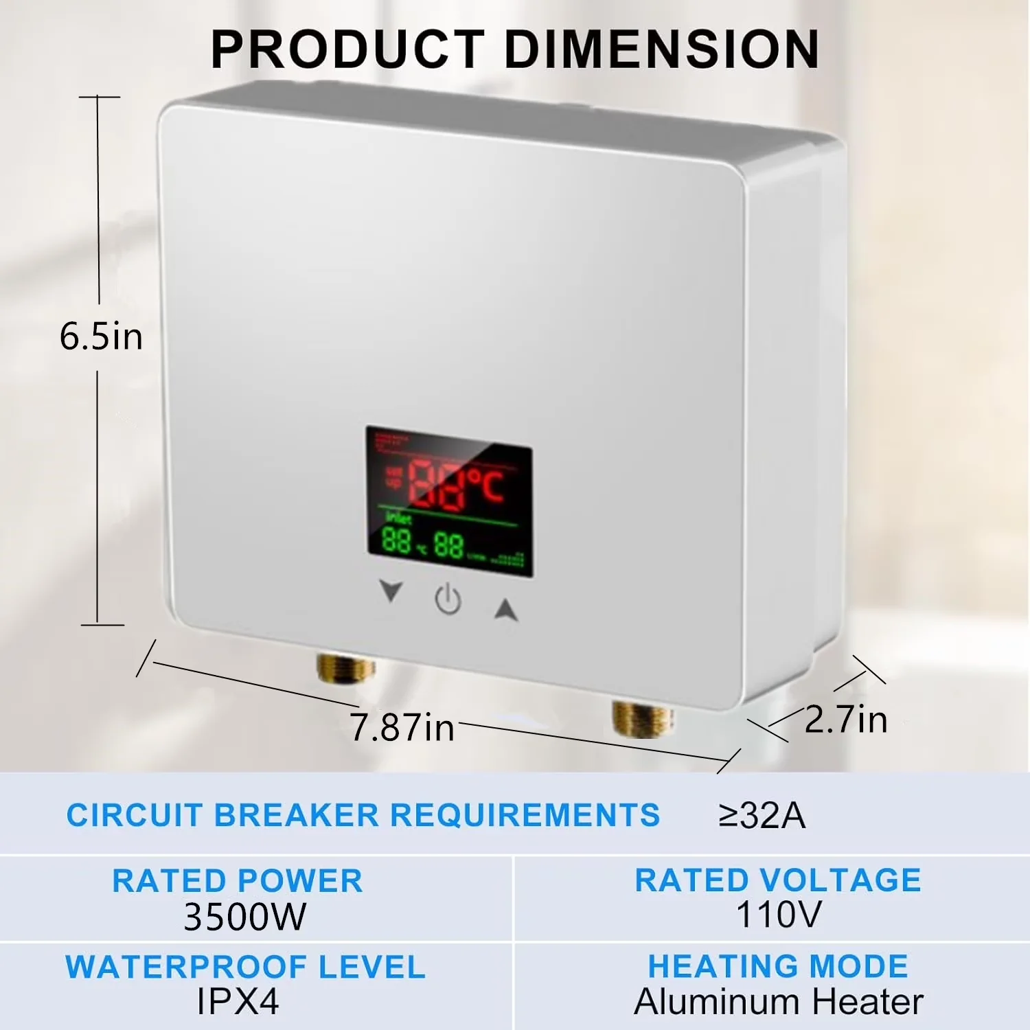Professional Plumbing with 3500W, 110V - Easy to Use Model 8421AE