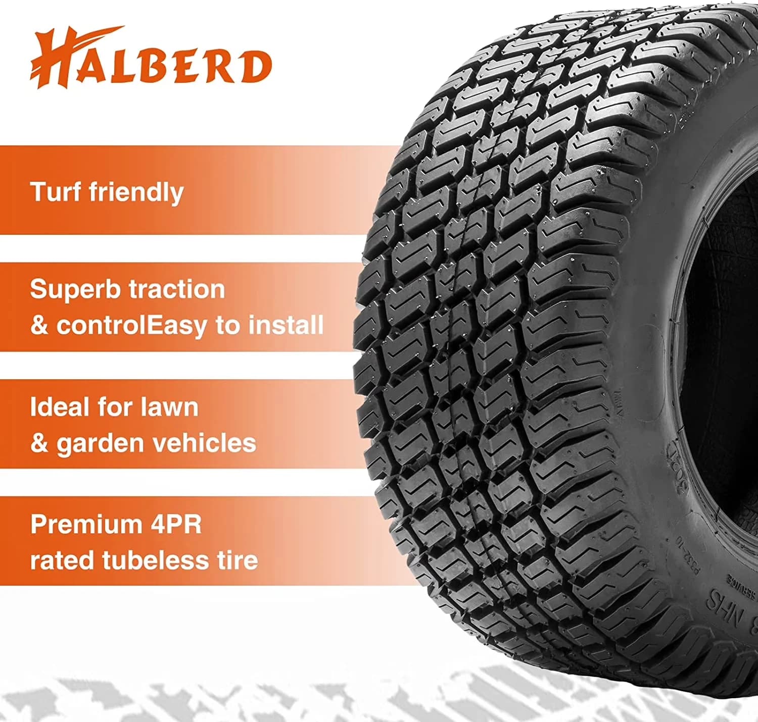 Lawn Mower Tire Reliable with Durable Construction for Garden - 00-12 - Heavy Duty Model E63A97
