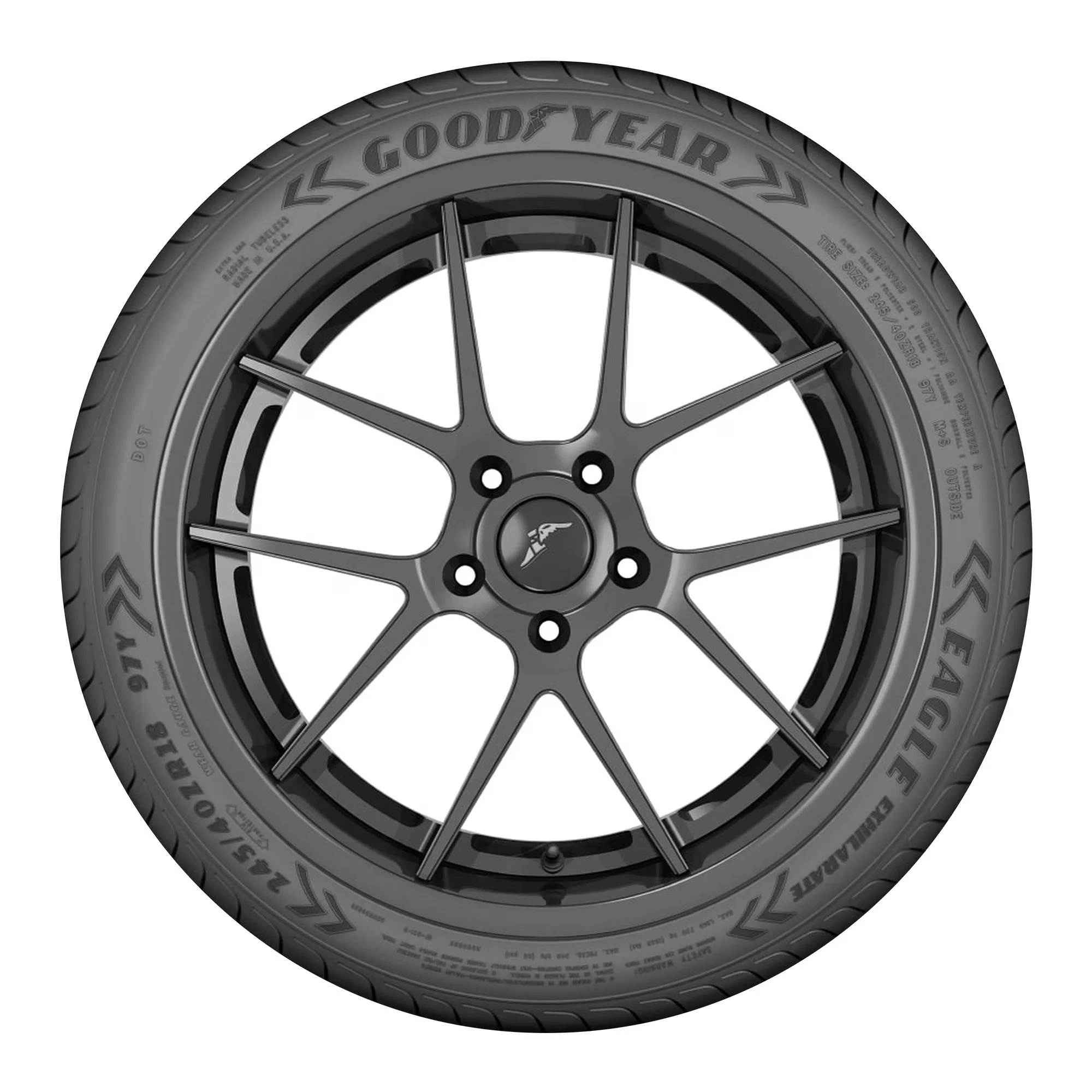Quality Car Tire with Fits Multiple Makes And Models, Sidewall style: Black Sidewall - Model 6DF81A