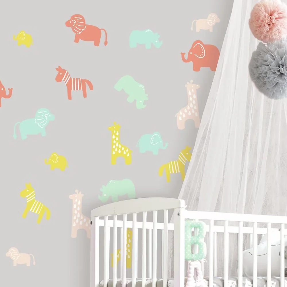 Wallpaper Wall Decals Wall Covering Modern with Reusable, Peel and stick application - Multicolor Vinyl Model E8C301