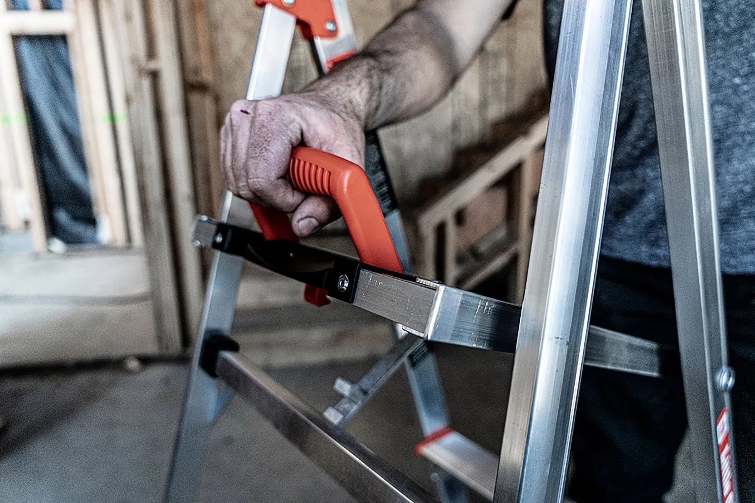 Ladders And Step Stool Innovative with Telescoping, Specifications: - Aluminum Model B3D4FA