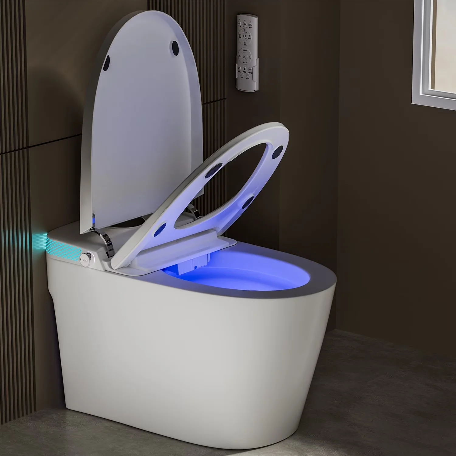 Essential Toilet Seats And Lid with Heated, Smart Bidet, Heated Seat & Warm Air Dryer - Model AD78FE